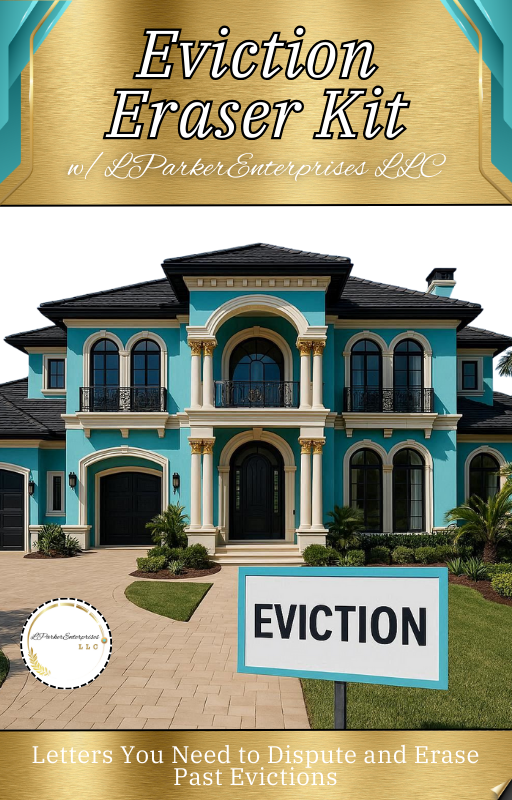 Promotional image for 'Eviction Eraser Kit' with a house and eviction sign.