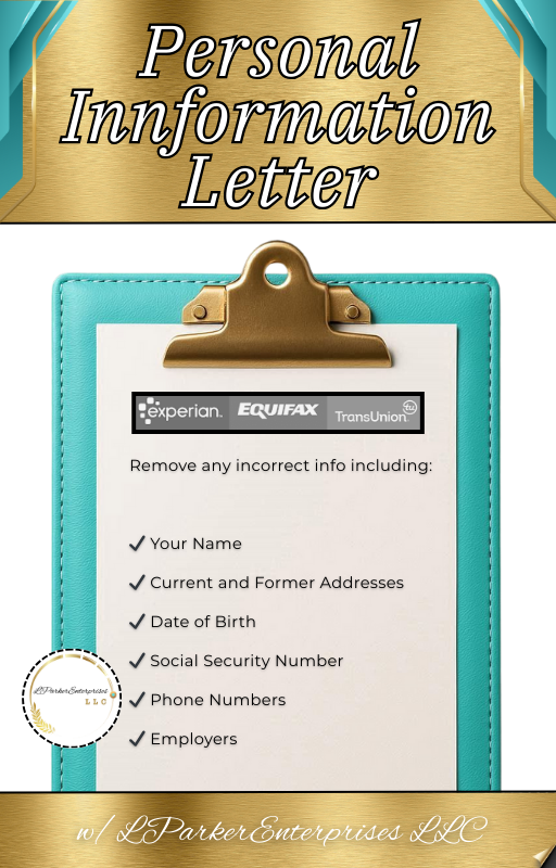 DIY Personal Information Letter